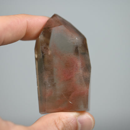 Rosey Angel Hair Quartz Tower
