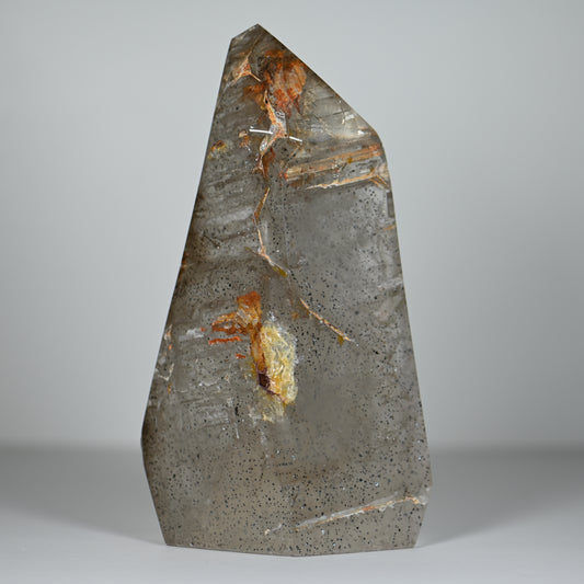 Elestial Hematite Phantom Included Quartz Tower