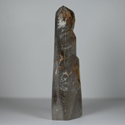 Elestial Hematite Phantom Included Quartz Tower